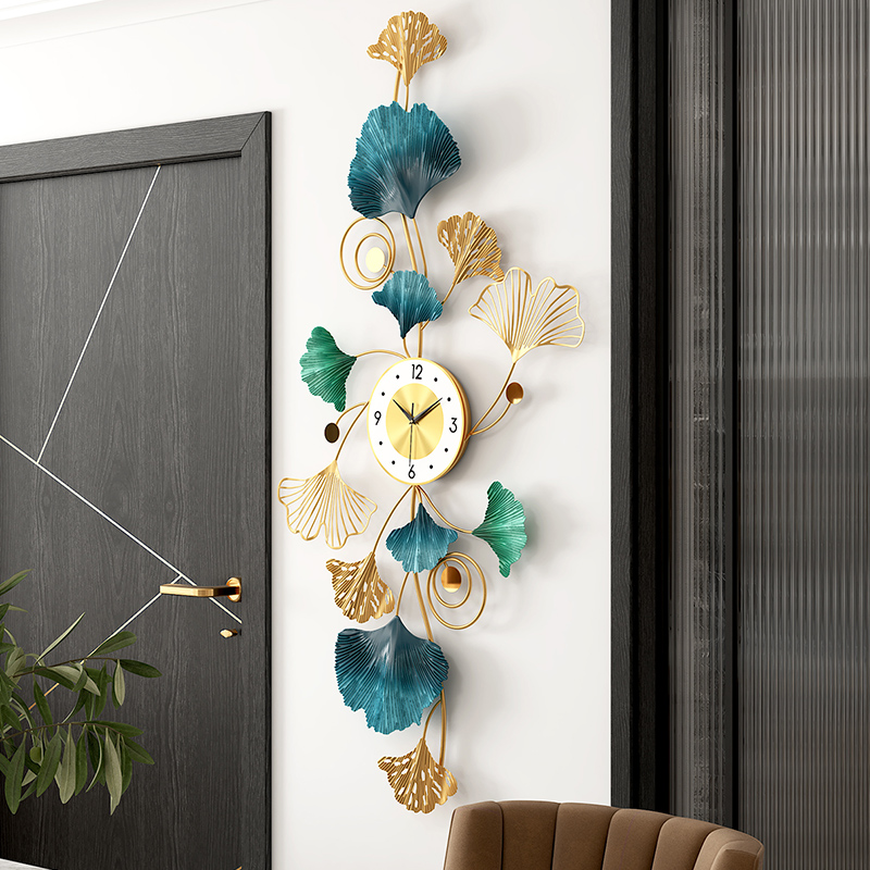 速发客厅挂钟创意艺术钟表现代简约个性挂墙静音时钟家用时尚餐厅