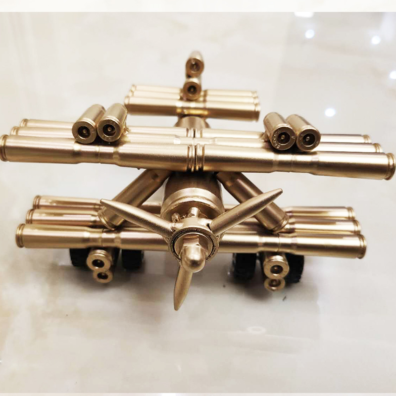 真弹壳工艺品飞机坦克笔筒模型摆件退役弹壳生日礼物收藏创意礼品
