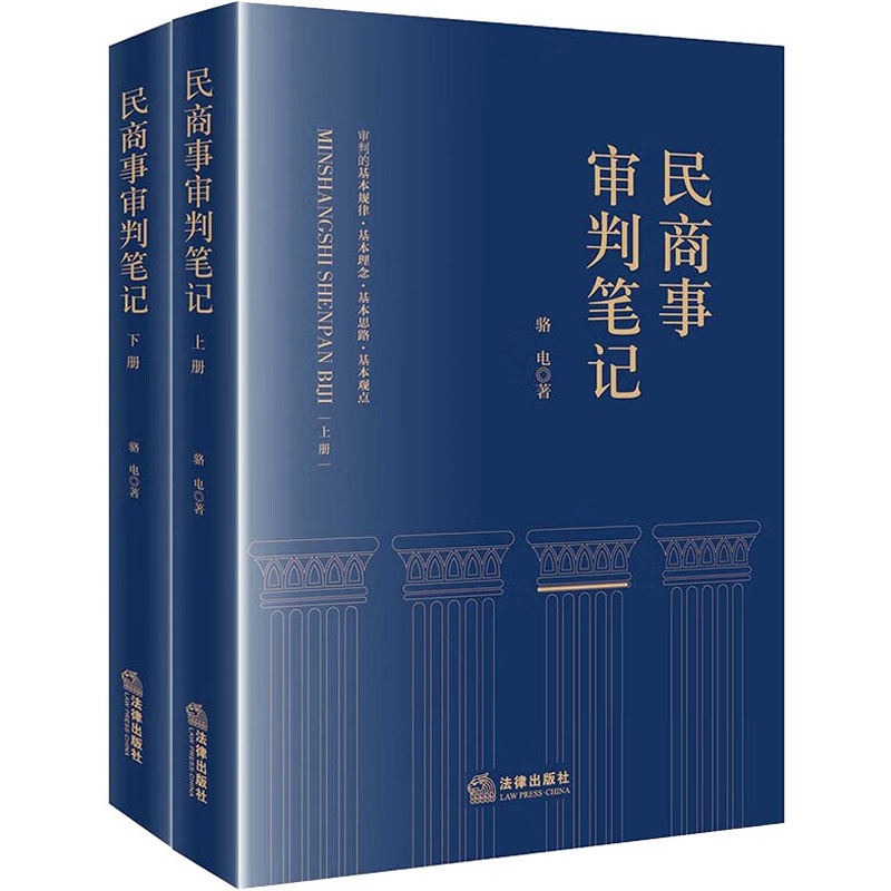 民商事审判笔记(全2册) 骆电 著 法律出版社