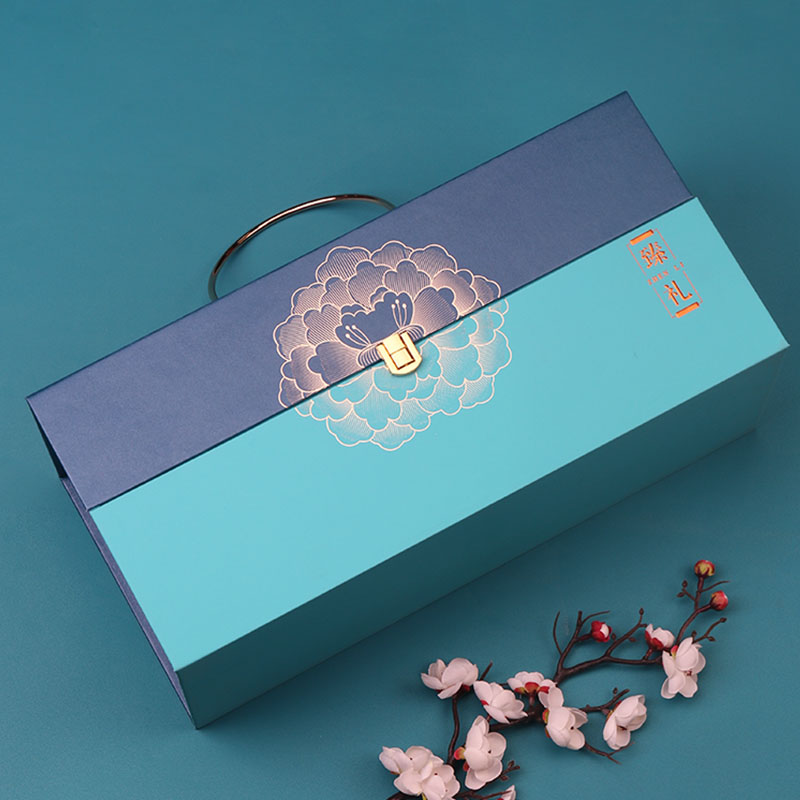 2024新年礼盒包装盒高档创意坚果盒手提盒通用春节礼品盒定制logo