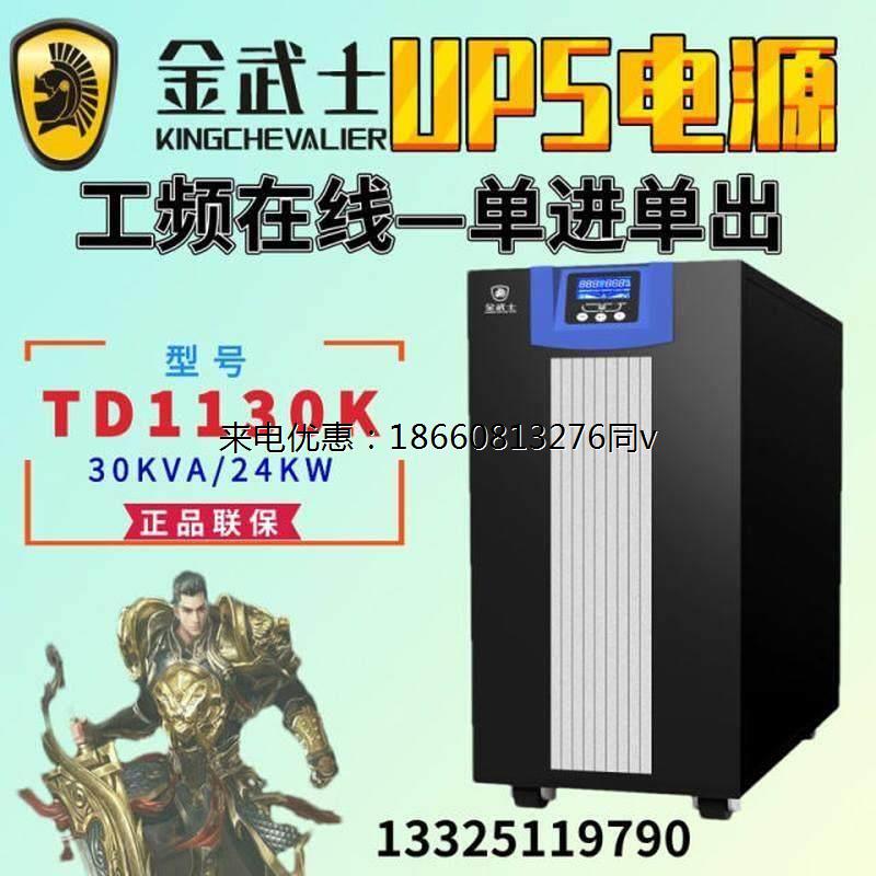 金武士TD1130K工频塔式30KVA/24KW单进单出UPS不间断电源外置电池