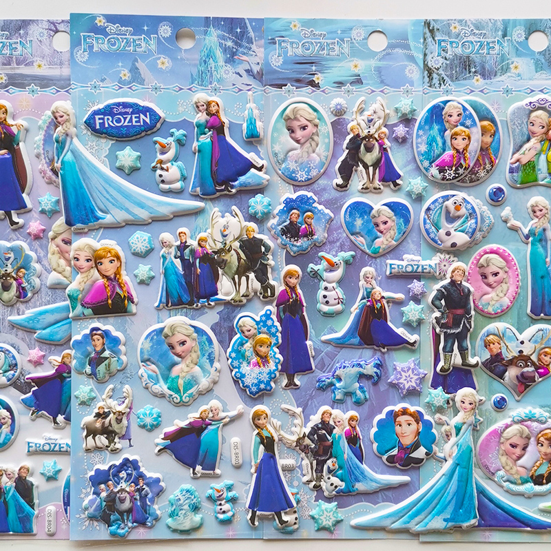 冰雪奇缘贴纸艾莎公主Elsa儿童水晶贴贴纸冰雪女王爱莎钻石粘贴画