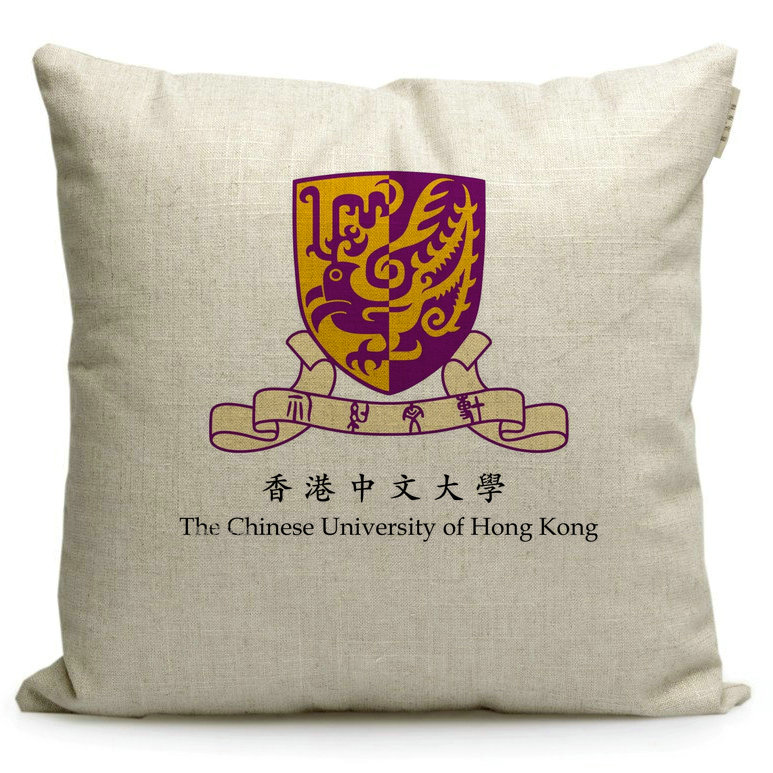 极速香港中文大学纪念品学生会图书馆装饰品定制校徽标志礼品靠垫