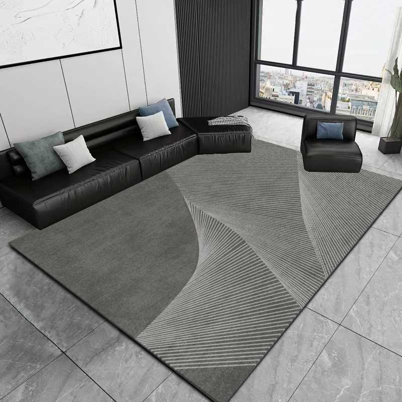 新款地毯客厅轻奢高级免打理卧室现代简约灰色家用沙发茶几毯天津