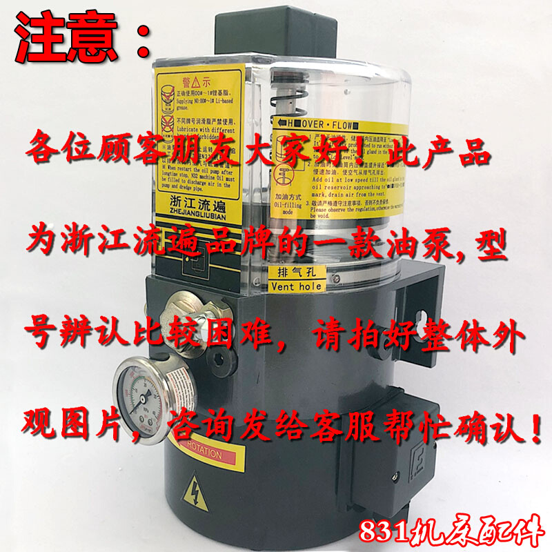 。浙江流遍电动油脂润滑泵浓油泵注油机冲床电动黄油泵LRB2-K20/3
