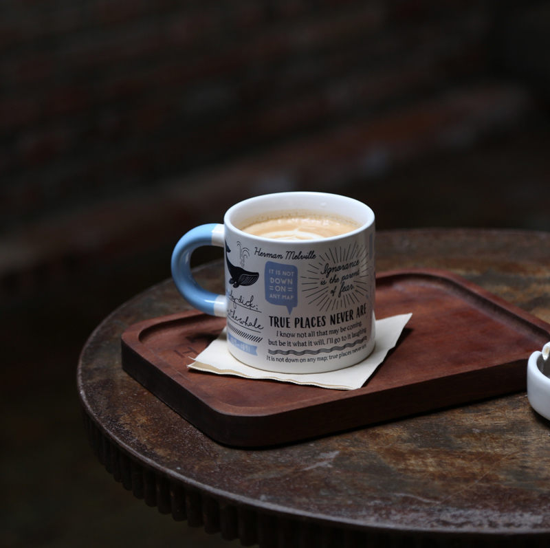 Hi Lovely.复古图书馆系列有故事的陶瓷马克杯咖啡牛奶早餐杯