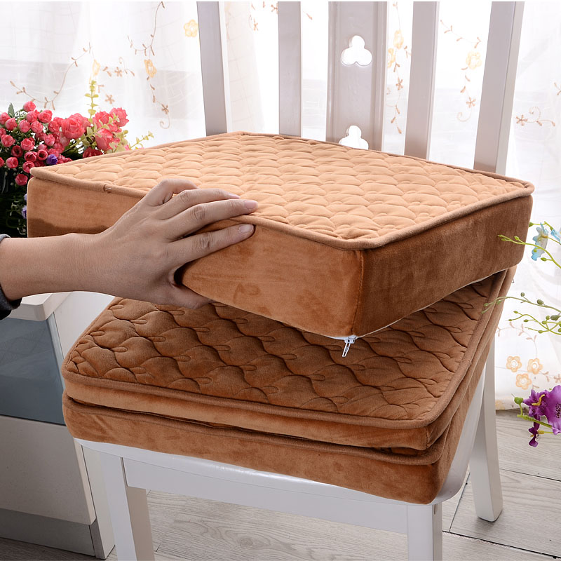 ,简单床垫子慢回弹高弹海绵坐垫加厚椅子垫密度长方形风格新中Z式