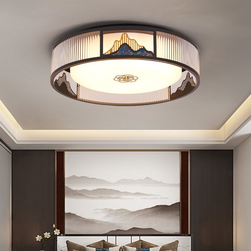 新中式吸顶灯卧室主灯新款中国风客厅灯简约现代全屋组合房间灯具