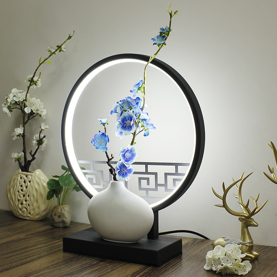 新中式台灯卧室床头柜灯现代客厅创意装饰居家摆件温馨可遥控桌灯