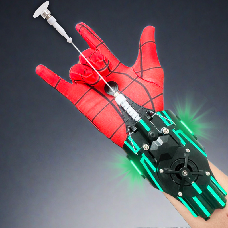 新款蜘蛛侠器绳索超凡护腕可吐丝发射线手腕式抖音同款小型黑科技