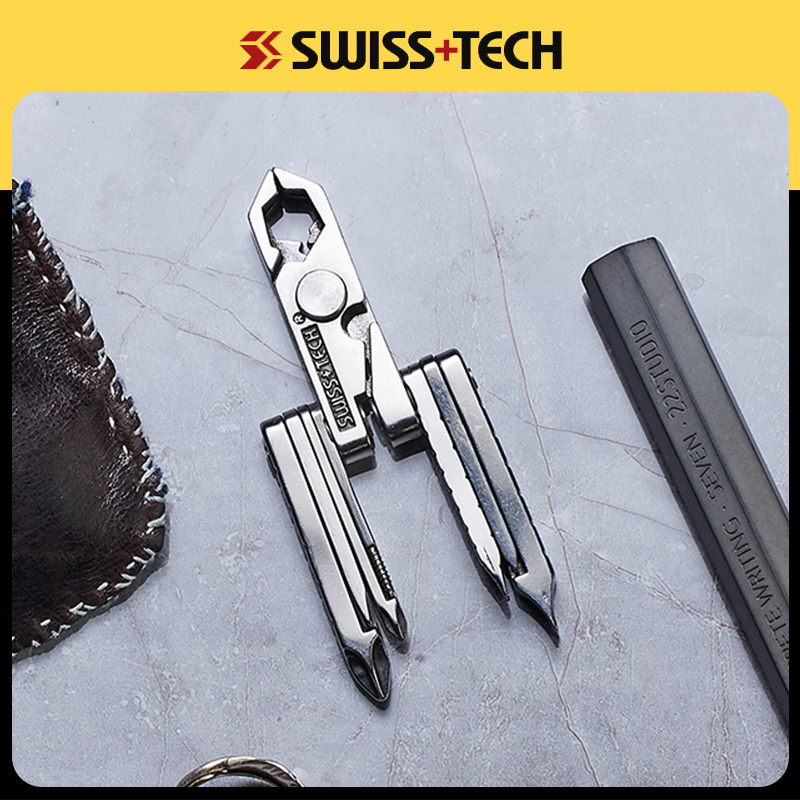 瑞士科技Swiss+Tech户外多功能折叠迷你组合工具钳随身便携小工具