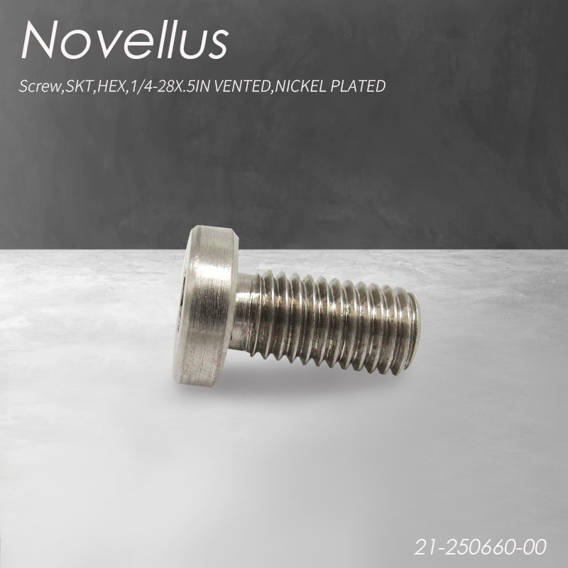 Novellus#21-250660-00 螺丝,SKT,HEX,1/4-28X.5IN VENTED,NICKEL