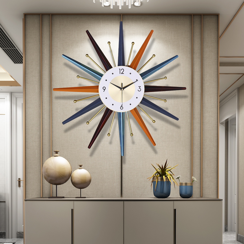 钟表挂钟客厅创意现代轻奢个性大气家用时尚装饰艺术北欧夜光时钟