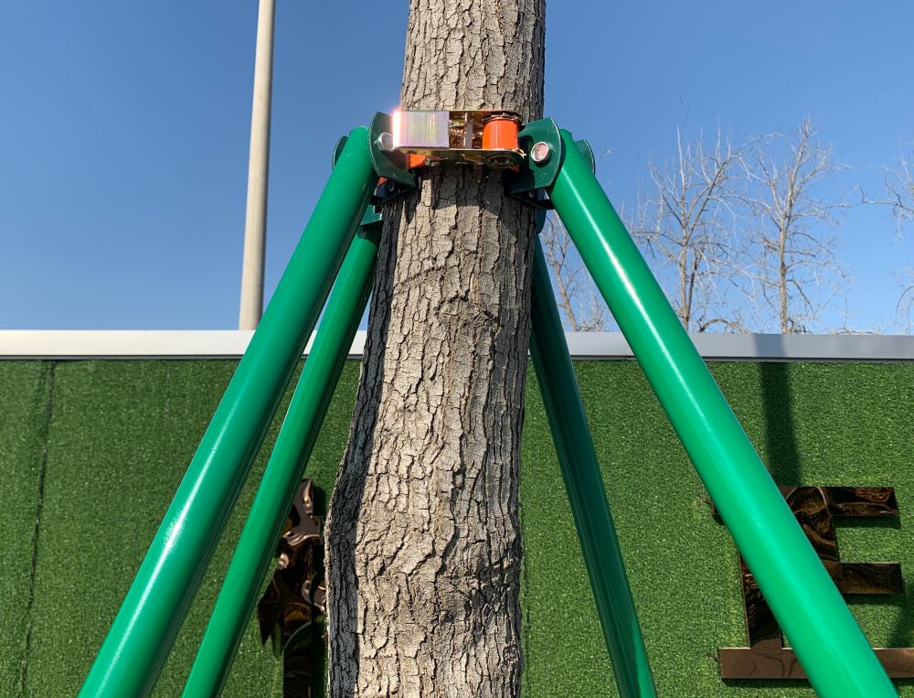 厂家西安树木支撑架大树支伸缩杆防风支撑固定器绿化苗木行道树热