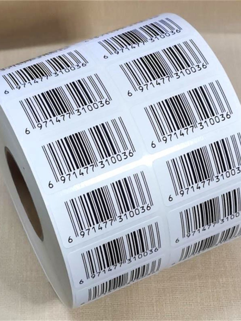 代打印不干胶条码制作印刷吊牌贴纸价格标签图书馆服装条形码定制
