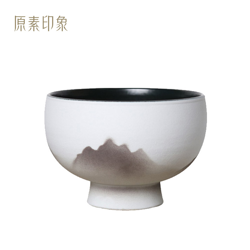新中式现代山峰陶瓷艺术花瓶摆件软装饰品样板房客厅茶几电视柜