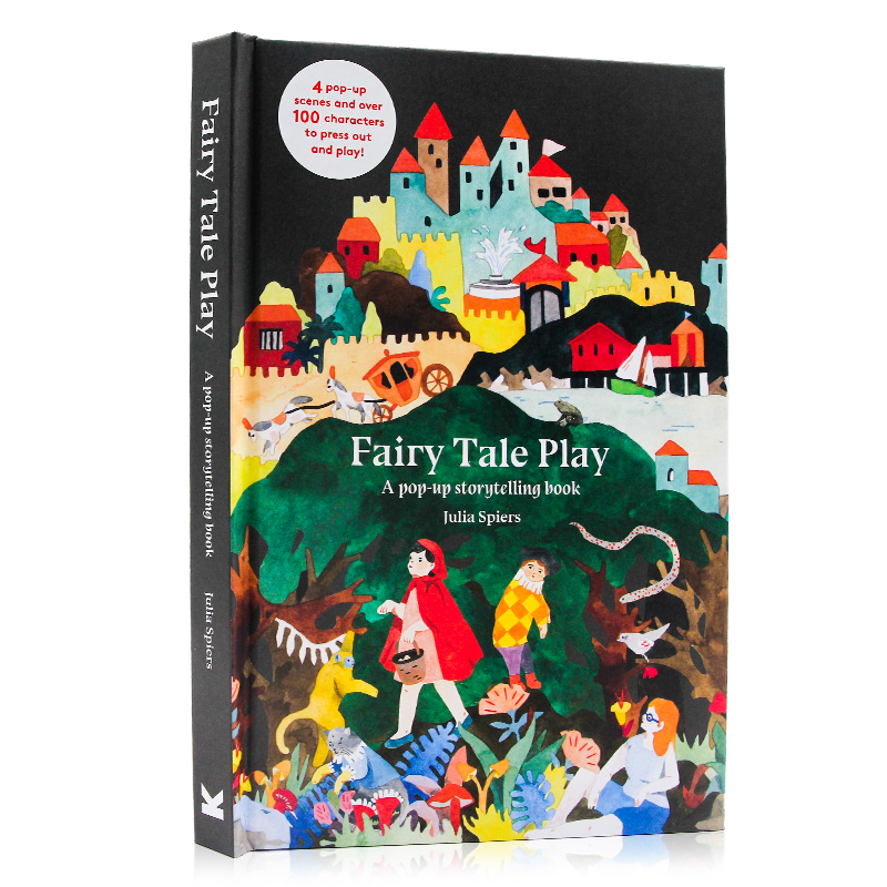 童话故事立体书Fairy Tale Play: A pop-up storytelling book英文原版 童话故事角色扮演 童话剧本剧场书 文学艺术启蒙