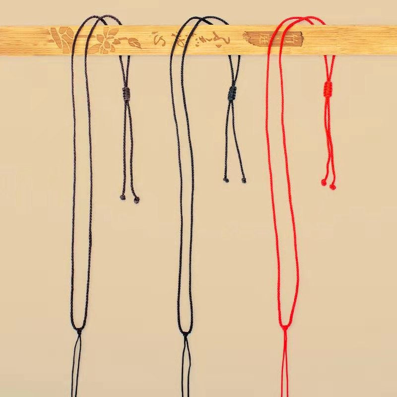 简约挂玉坠的红绳子吊绳挂脖平安扣挂绳吊坠穿玉绳