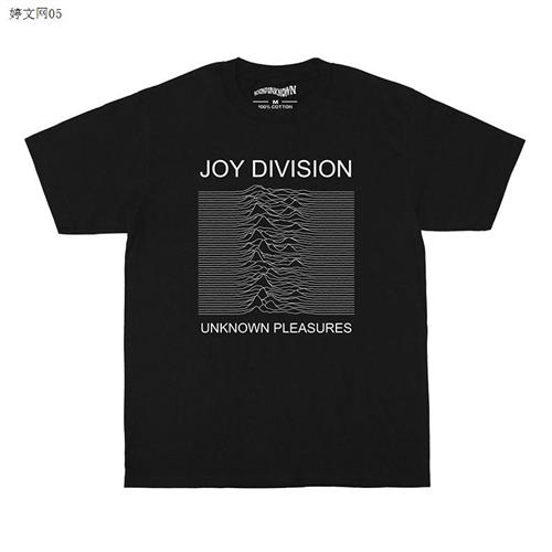 Joy Division T恤 Unknown Pleasures 后朋纯棉休闲短袖 T-Shirt