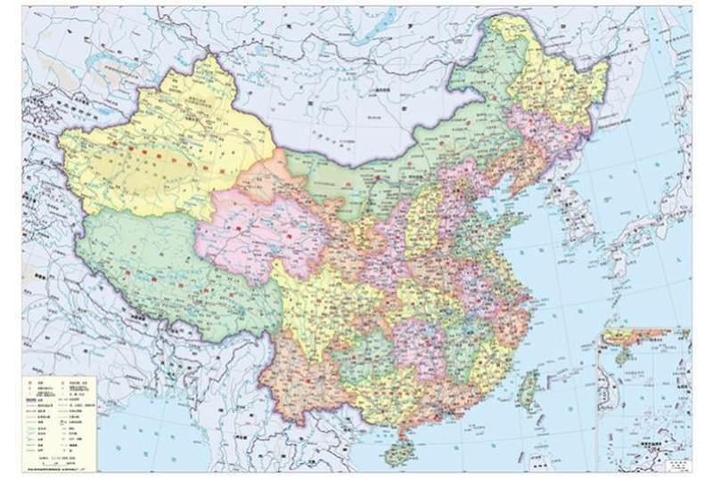木质中国地图1000片拼图成年减压男女孩儿童大型超高难度益智玩具