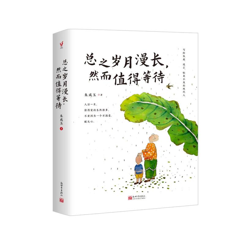 总之岁月漫长然而值得等待 朱成玉著 著 中国近代随笔文学 新华书店正版图书籍 新世界出版社