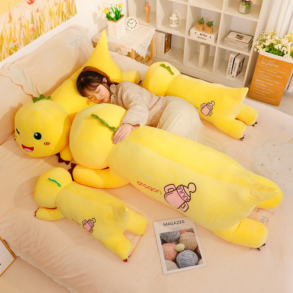 奶大龙抱公仔抱着睡觉的玩偶抱枕毛绒玩具玩具特大号枕头可爱趴姿