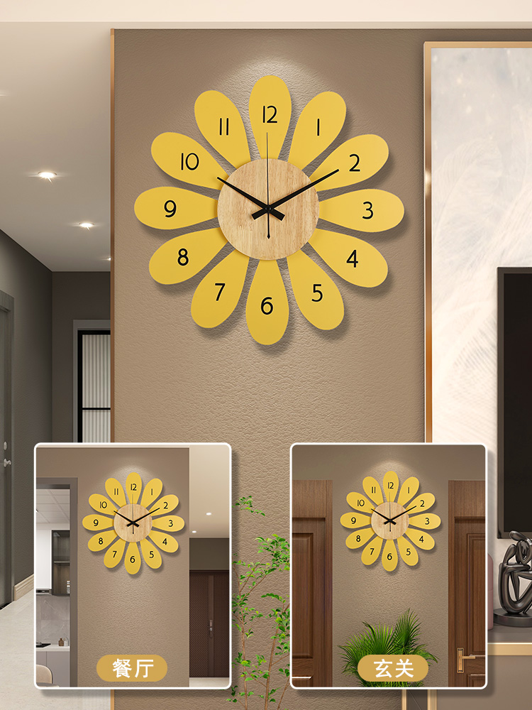 轻奢家用时尚艺术个性创意钟表挂钟客厅现代简约北欧挂墙时钟挂表