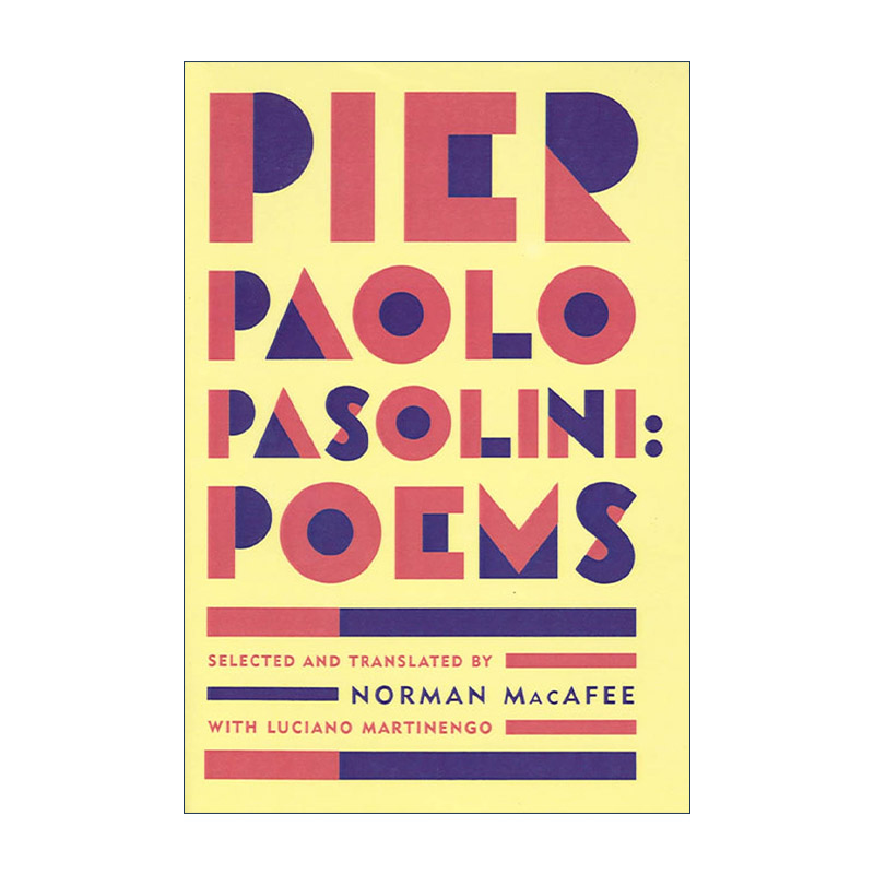 英文原版 Poems 帕索里尼诗歌 英文版 进口英语原版书籍