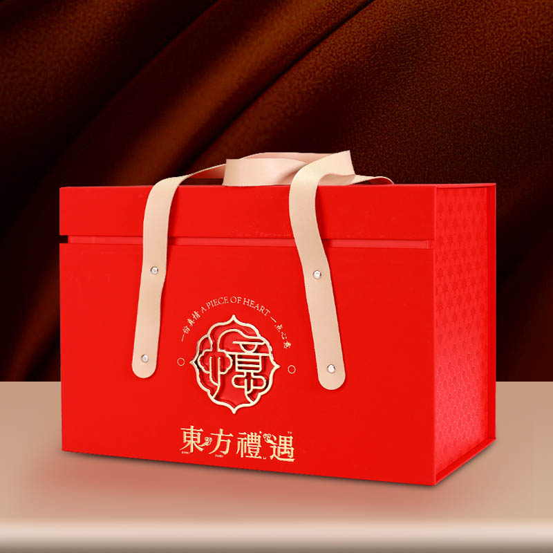 2024年货礼盒包装盒高档手提盒坚果特产礼品盒山珍熟食空盒子定制