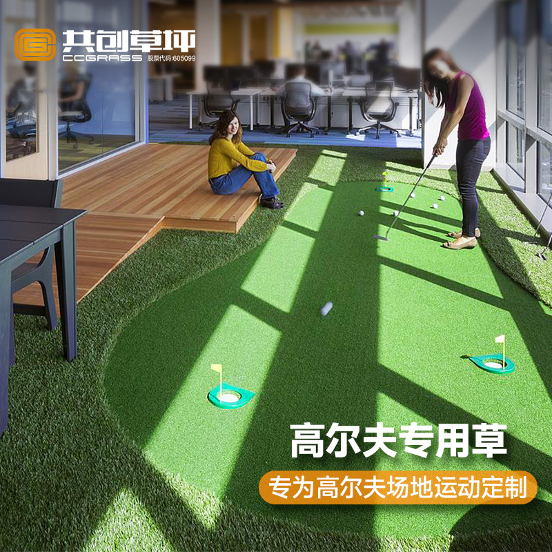 高尔夫草坪专用定做仿真草坪golf健身房私教工作室室内假草皮地毯