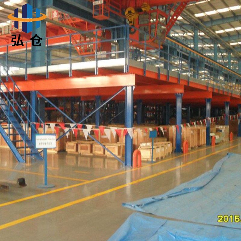 急速发货南京仓储钢平台货架 室内钢结构加层平台阁楼重型货架现