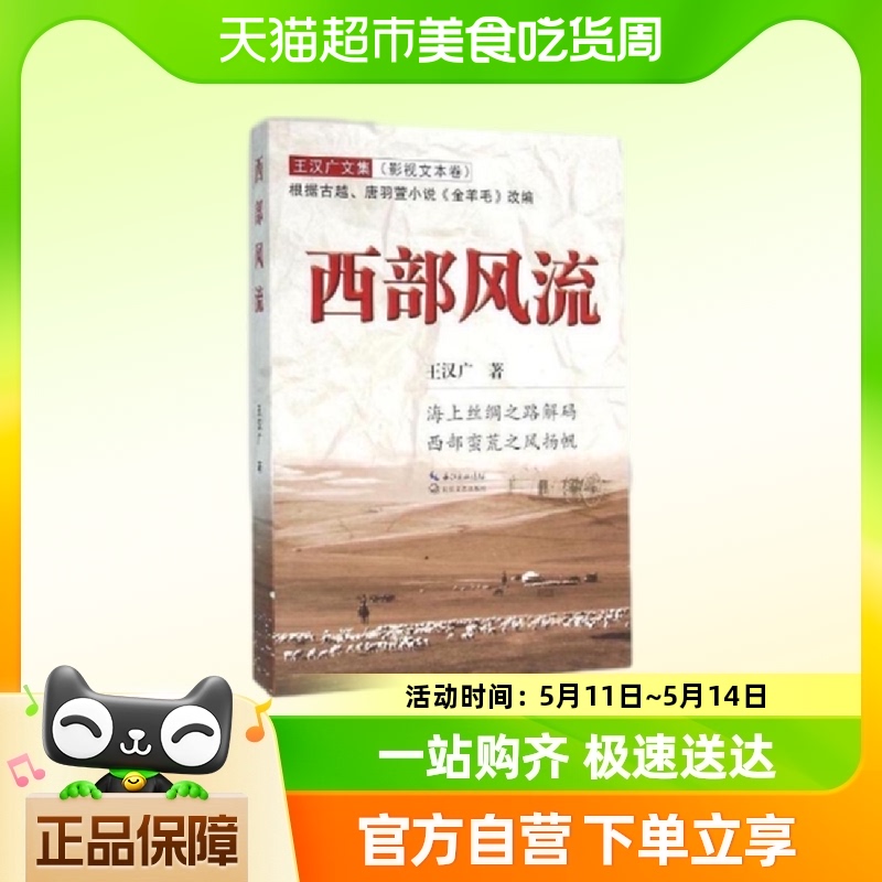 西部风流 王汉广 长江文艺出版社 影视小说 新华正版书籍
