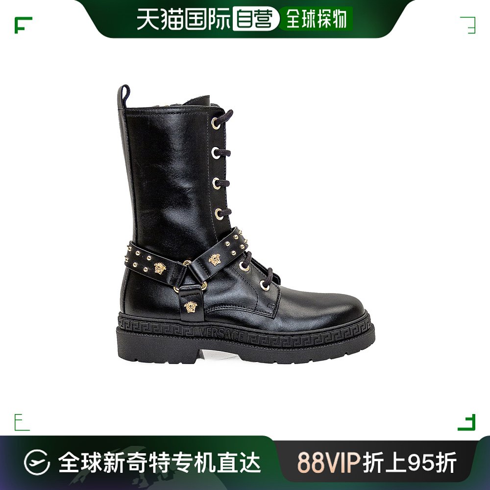 香港直邮潮奢 Versace 范思哲 女童 拉链靴子童鞋 10110161A06093