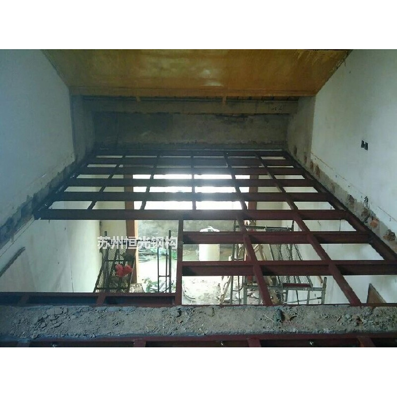 苏州钢结构楼梯搭建钢结构隔层彩钢房 钢结构