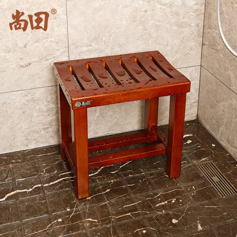 尚田免安装洗澡凳孕妇冲凉沐浴凳老人防滑浴室凳子家用高木凳椅子