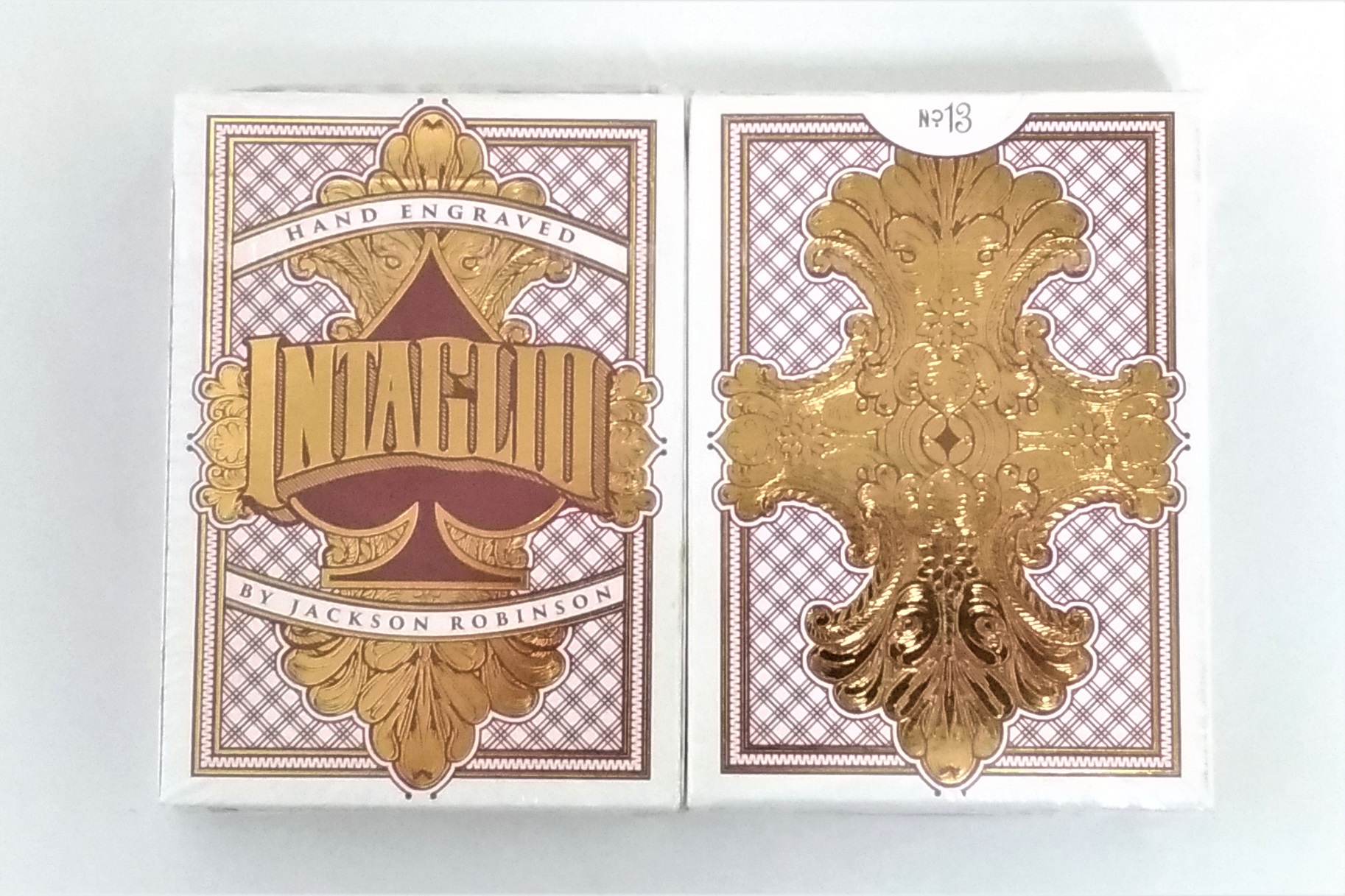美國進口 中國製品 Intaglio RED 紅色 凹雕 收藏撲克牌