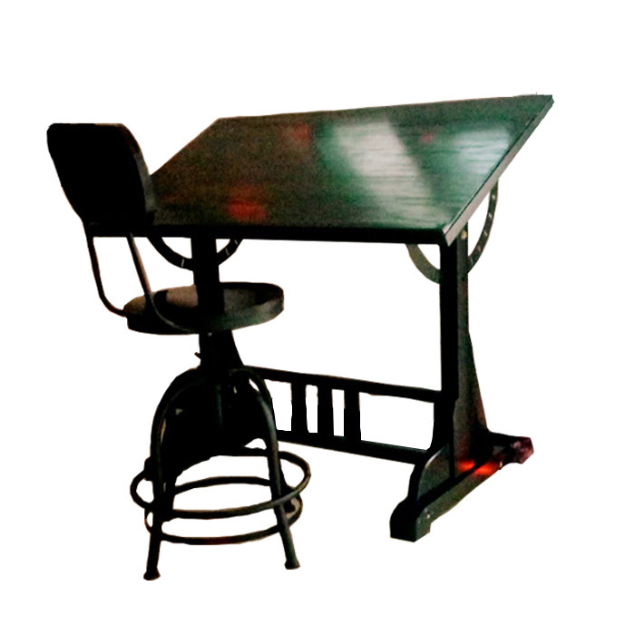 美术绘画桌设计工作台实木画板设计师书桌绘图桌子制图桌画架画案
