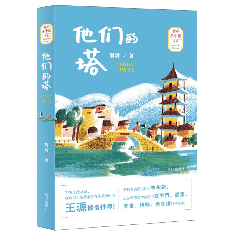“童年在中国”系列——他们的塔  [9-12岁] 少年的故事，是难忘的歌；少年的心，是闪烁的星辰   荆歌 著4-1微瑕