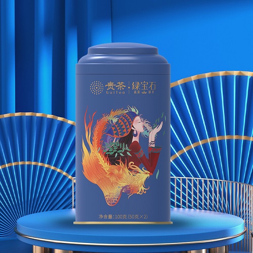 贵州贵茶绿宝石绿茶苗罐100克浓香型高原绿茶罐装正品官方旗舰店