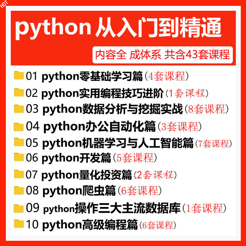 Python编程从入门到实战视频pdf教程设计自学全套教学书籍电子版