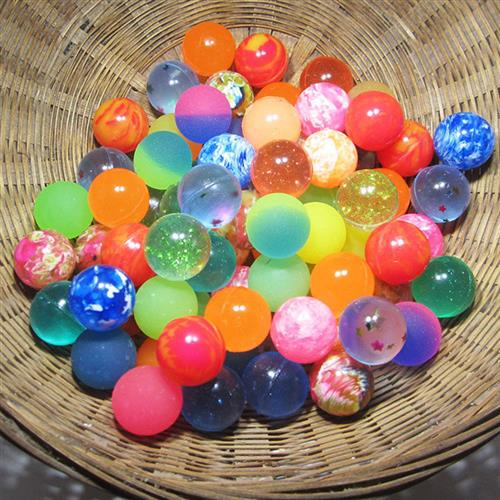 27号混装弹力球儿童玩具球弹弹球扭蛋跳跳球浮水球幼儿园夜光礼物