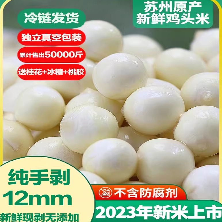 【纯手剥】鸡头米新鲜苏州特产2023芡实中大颗粒自产自销水八仙