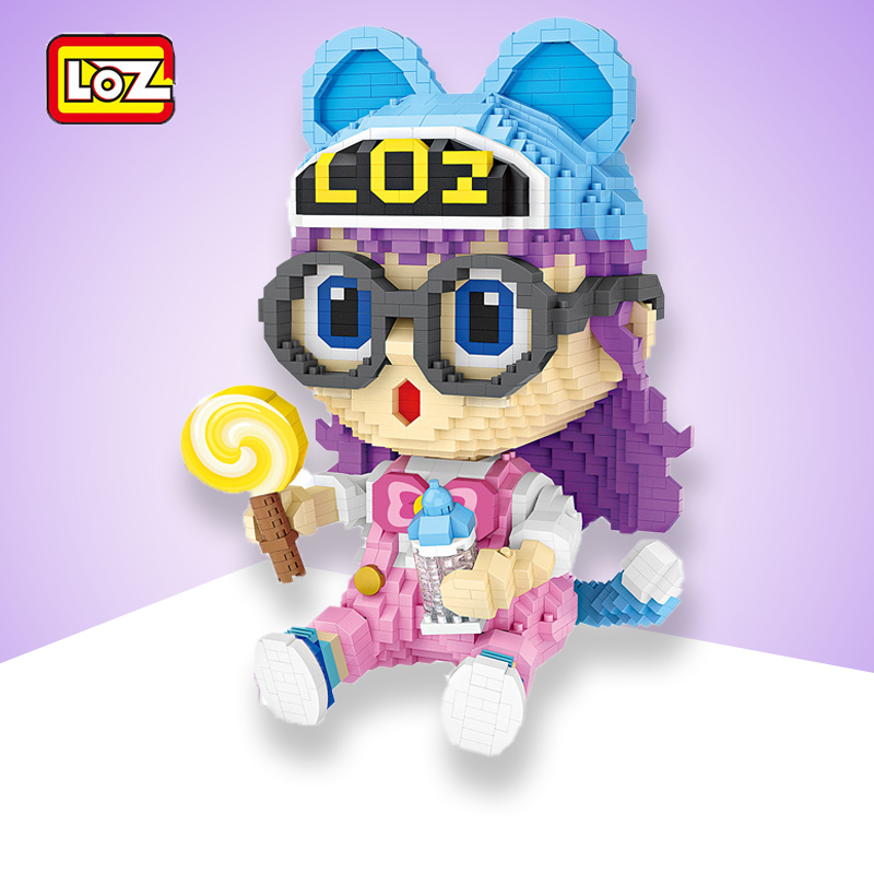 LOZ新品积木儿童玩具小颗粒微钻俐智迷你拼插益智眼镜女孩9043