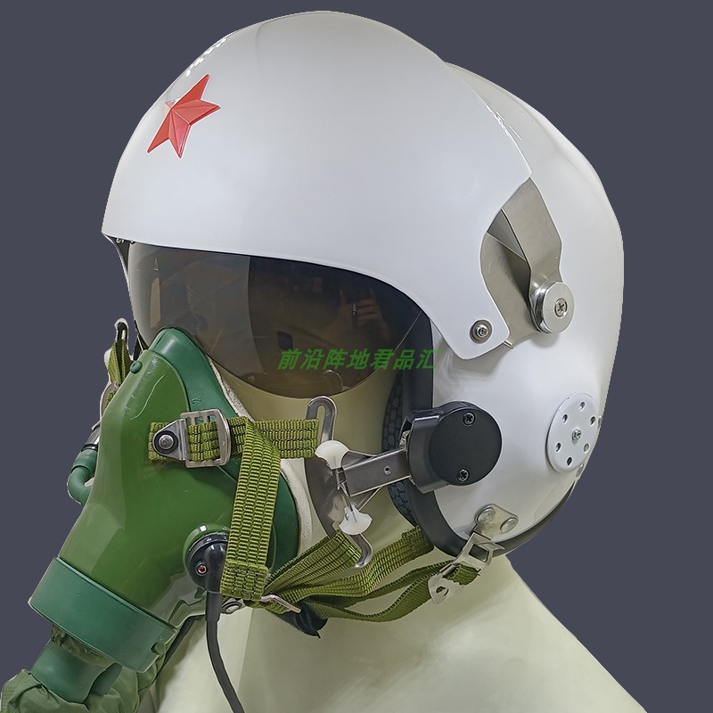 复刻版飞行员头盔个性军迷头盔双镜片可装氧气面罩经典收藏纪念