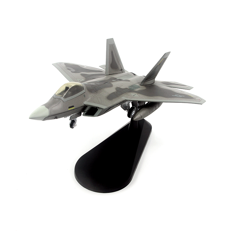 高档WLTK美国空军F-22A猛禽隐形战斗机 F22军事成品合金飞机模型1