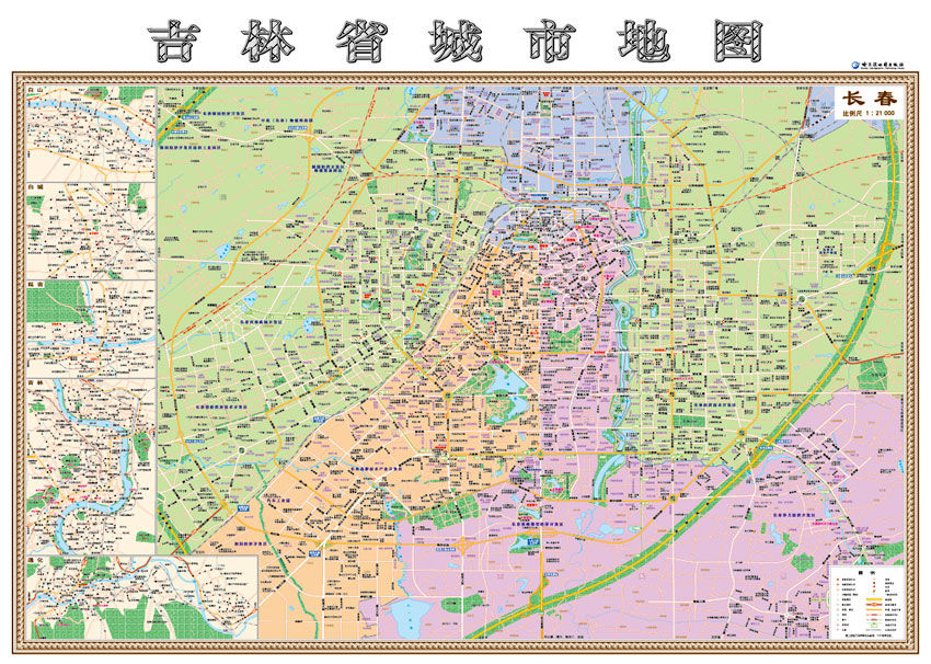 LN 中国分省地图系列--吉林省地图（双面版）