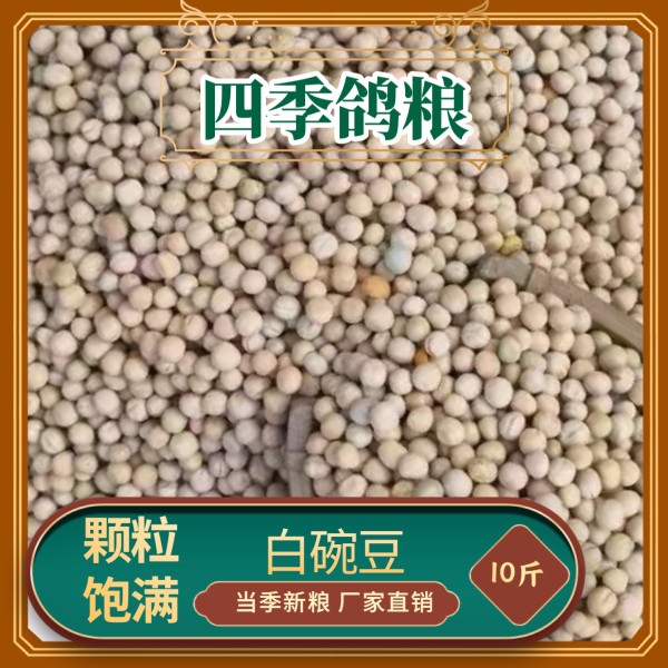 10斤新鲜白豌豆生干豌豆喂鸽子发芽豌豆重庆小面原料5公斤