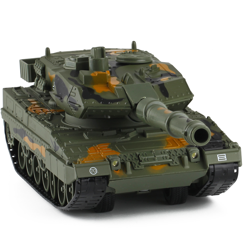 可发射 凯迪威德国豹2A6主战坦克 军事仿真合金汽车模型玩具摆件