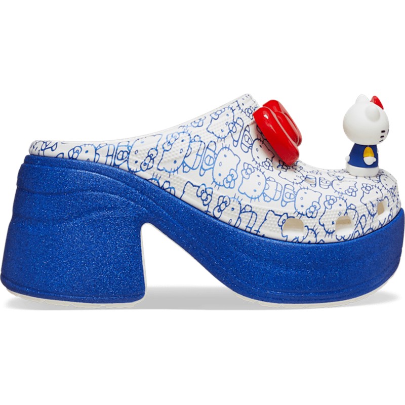 卡骆驰Crocs女鞋高跟鞋厚底凉鞋Hello Kitty周年纪念款联名洞洞鞋