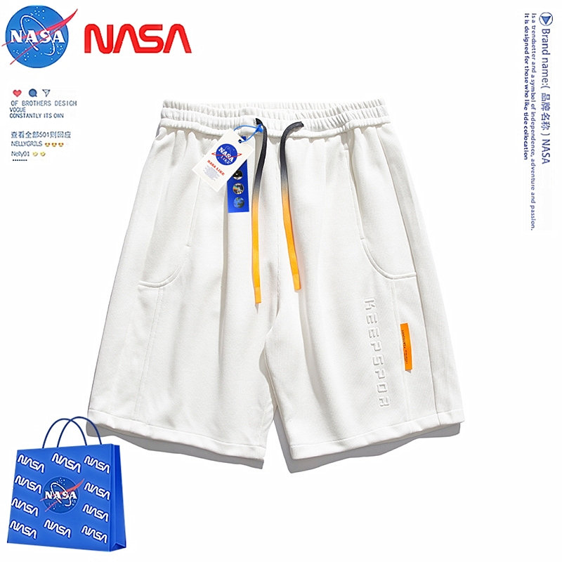 NASA联名潮牌旗舰店夏季宽松短裤男情侣休闲五分裤女运动裤篮球裤